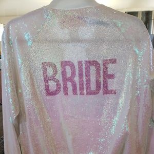 Hayley Paige Bride Sparkle Bomber Jacket